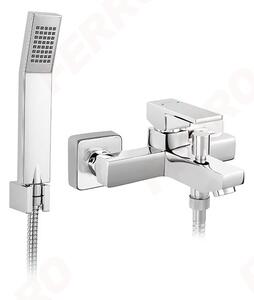 FERRO Zicco, baterie de baie cu set de dus, crom, BZI11