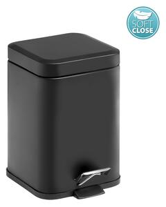 Gedy Gedy, ARGENTA Coș de gunoi 3l, Soft Close, negru mat, 220914