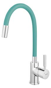 Ferro Zumba, baterie chiuveta cu brat elastic, menta/crom, 70710-0M