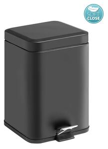 Gedy Gedy, ARGENTA Coș de gunoi 5l, Soft Close, negru mat, 230914