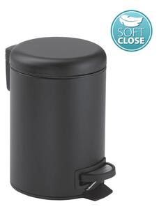Gedy Gedy, POTTY Coș de gunoi 5l, Soft Close, negru mat, 330914