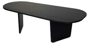 Masuta cafea OVALIS, negru, PAL, 130x65x40 cm