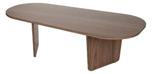 Masuta cafea OVALIS, nuc, PAL, 130x65x40 cm