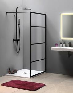 Gelco Gelco, paravan de dus CURE BLACK 700 mm, sticla transparenta, CB70
