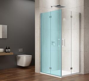 Gelco Gelco, usa de dus plianta LORO pentru intrare colt 700 mm, sticla transparenta, GN4770