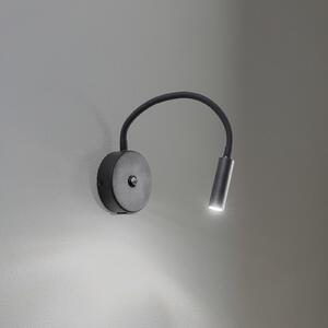 TK Lighting Aplică de perete Lagos USB, 27 cm, negru, lampă citit, G9, Negru, dormitor, Metal, Modern, Soclu de perete jos