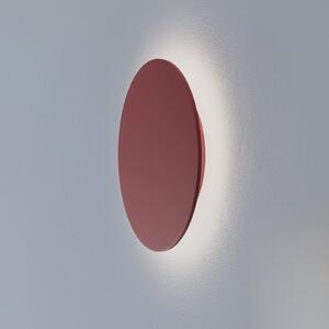 Argon Aplică de perete LED Orios Plus, roșu, Ø 30 cm, oțel, Roșu, Camera de zi / sufragerie, Metal, Modern