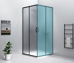 Gelco Gelco, SIGMA SIMPLY BLACK usa de dus culisanta pentru intrare colt 900 mm, sticla BRICK, GS2490B