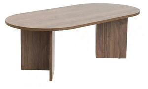 Masuta cafea SABLE, nuc, PAL, 119x60x40 cm