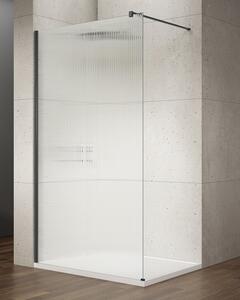 Gelco Gelco, VARIO BLACK paravan de duș dintr-o bucată pentru instalare pe perete, sticlă nordică, 700 mm, GX1570-06