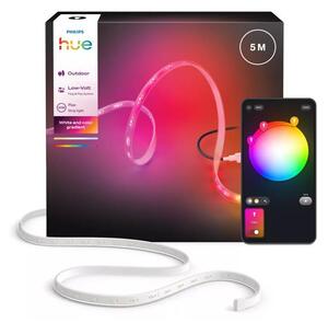 Philips Hue FLUX - bandă LED RGBW dimabilă pentru exterior, 5 m, 30 W, 230 V, 2200-6500 K, IP67