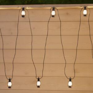Lamkur Ghirlandă luminoasă LED, lungime 1000 cm, negru, 10 becuri., Negru, Plastic