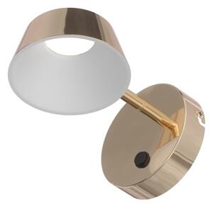 Lampă de perete LED TIMO, 6W/230V, 3000/4500/6500K, alamă - Open Design OR86539