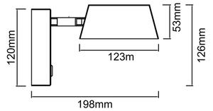 Open Design OR86522 - Aplică de perete LED TIMO, 6W/230V, 3000/4500/6500K, neagră