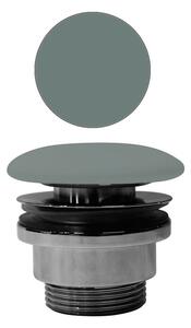 GSI, evacuare chiuveta GSI 5/4", neînchide, grosime 5-65 mm, capac ceramic, mat agave, PVC04