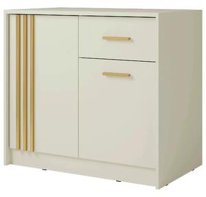 Comoda CANADA CY35, casmir/auriu, PAL laminat, 102x42x94 cm