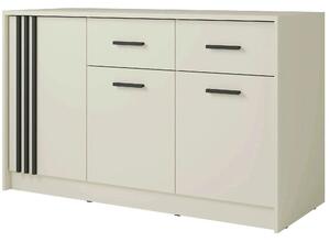 Comoda CANADA CD34, casmir/negru, PAL laminat, 150x42x94 cm