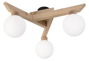 Lustră aplicată ANTONIO 3xG9/5W/230V stejar/alb