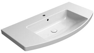 GSI GSI, chiuveta rotunda din ceramica NORM 100x52 cm, alb ExtraGlaze, 8643111