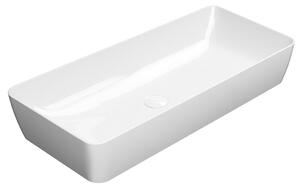 GSI GSI, chiuveta ceramica NUBES blat 80x40cm, ExtraGlaze alb, 904011