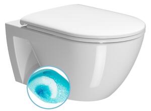 GSI GSI, vas de toaletă montat pe perete PURA ECO, Swirlflush, 55x36 cm, alb ExtraGlaze, 880711