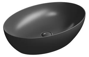 GSI GSI, chiuveta de blat ceramica PURA 60x42 cm, negru mat, 884226