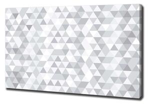 Tablou canvas triunghiuri gri