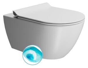 GSI GSI, vas de toaletă montat pe perete PURA, Swirlflush, 55x36 cm, alb dual-mat, 881509