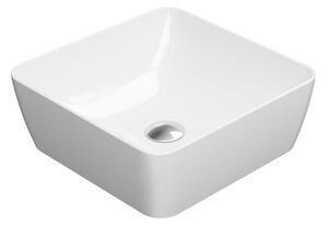 GSI GSI, chiuveta SAND ceramica blat 38x38 cm, alb ExtraGlaze, 903811