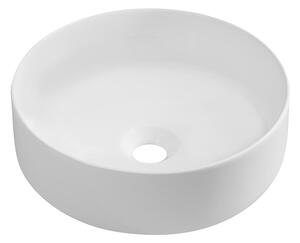 Isvea Isvea, Chiuveta blat ceramica INFINITY ROUND, diametru 36x12 cm, alb mat, 10NF65036-2L