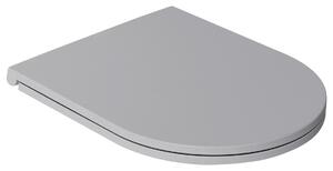 Isvea Isvea, scaun WC INFINITY SLIM, Easy Take, Soft Close, gri piatra, 40KF0547I-S