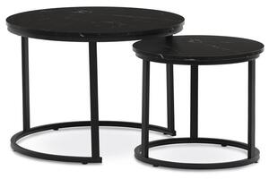 Set de 2 măsuțe de cafea Cetix (negru). 1149418