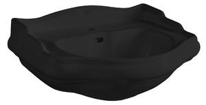 Kerasan Kerasan, chiuveta ceramica RETRO 56x46,5 cm, negru mat, 104531