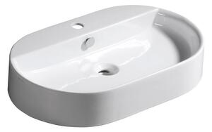 Kerasan Kerasan, chiuveta ceramica pe blat RING 65x12x40cm, alb, 028501