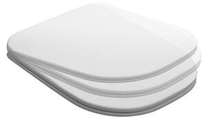 Kerasan Kerasan, scaun de toaletă TRIBECA, SLIM, Soft Close, alb, 519101