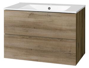 Mereo Mereo, Aira, dulap baie cu chiuveta ceramica 81 cm, MER-CN741