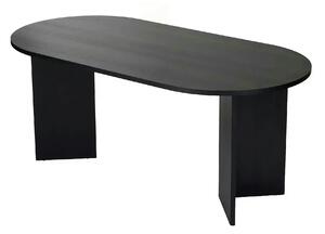Masa SABLIN, negru, PAL laminat, 180x90x75 cm