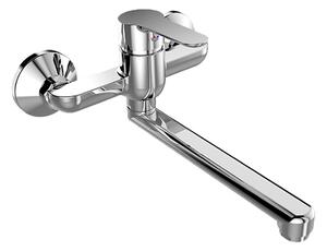 Mereo Mereo, Baterie pentru chiuvetă, Zuna, cu braț plat drept 210 mm, crom, MER-CB302Z