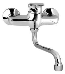 Mereo Mereo, Baterie chiuvetă, Sonata, cu braț tubular ø 18 mm - 300 mm, crom, MER-CB30106N