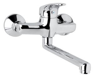 Mereo Mereo, Baterie chiuvetă, Sonata, cu braț plat drept 210 mm, crom, MER-CB302N