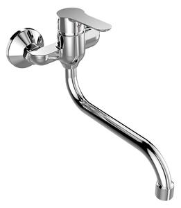 Mereo Mereo, Baterie chiuvetă, Zuna, cu braț tubular ø 18 mm - 200 mm, crom, MER-CB301A01Z