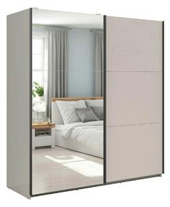 Dulap TETRIX, casmir, PAL, cu 2 usi si oglinda, 183x60x196 cm