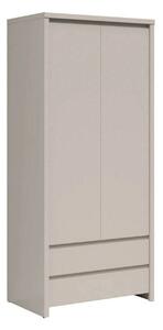 Dulap KASPIAN, casmir, PAL, cu 2 usi si 2 sertare, 90x56x201 cm