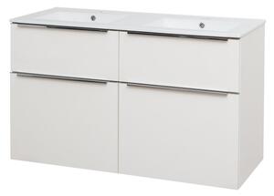Mereo Mereo, Mailo, dulap baie cu chiuveta ceramica 121 cm, maner cromat, MER-CN513