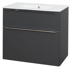 Mereo Mereo, Mailo, dulap baie cu chiuveta ceramica 81 cm, maner cromat, MER-CN531