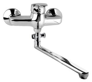 Mereo Mereo, Baterie de perete pentru apartament. miezuri, Sonata, cu brat plat 300 mm, fara accesorii, crom, MER-CB60204N