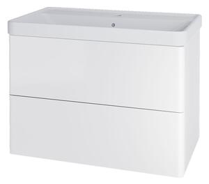 Mereo Mereo, Siena, dulap baie cu chiuveta ceramica 81 cm, MER-CN411