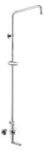 Mereo Mereo, Baterie de baie de perete Viana cu tijă de duș fără accesorii, MER-CBE60101S