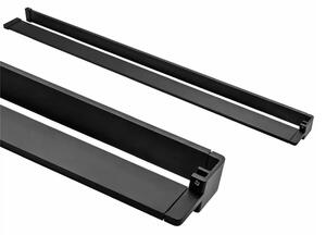 Mereo Mereo, Raft pentru WALK IN, 120 cm, ALU negru, MER-CK10620PB