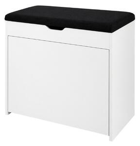 Dulap pentru pantofi cu loc de șezut și rafturi retractabile VAULT, 57 x 30 x 53 cm